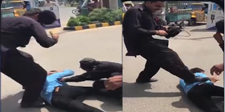 University guards beat up Samaa crew, damage news gathering van in Faisalabad
